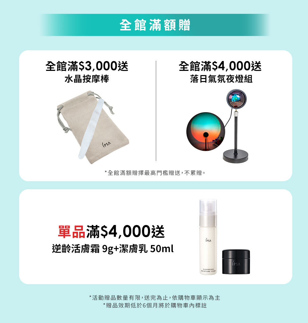 全館滿額贈