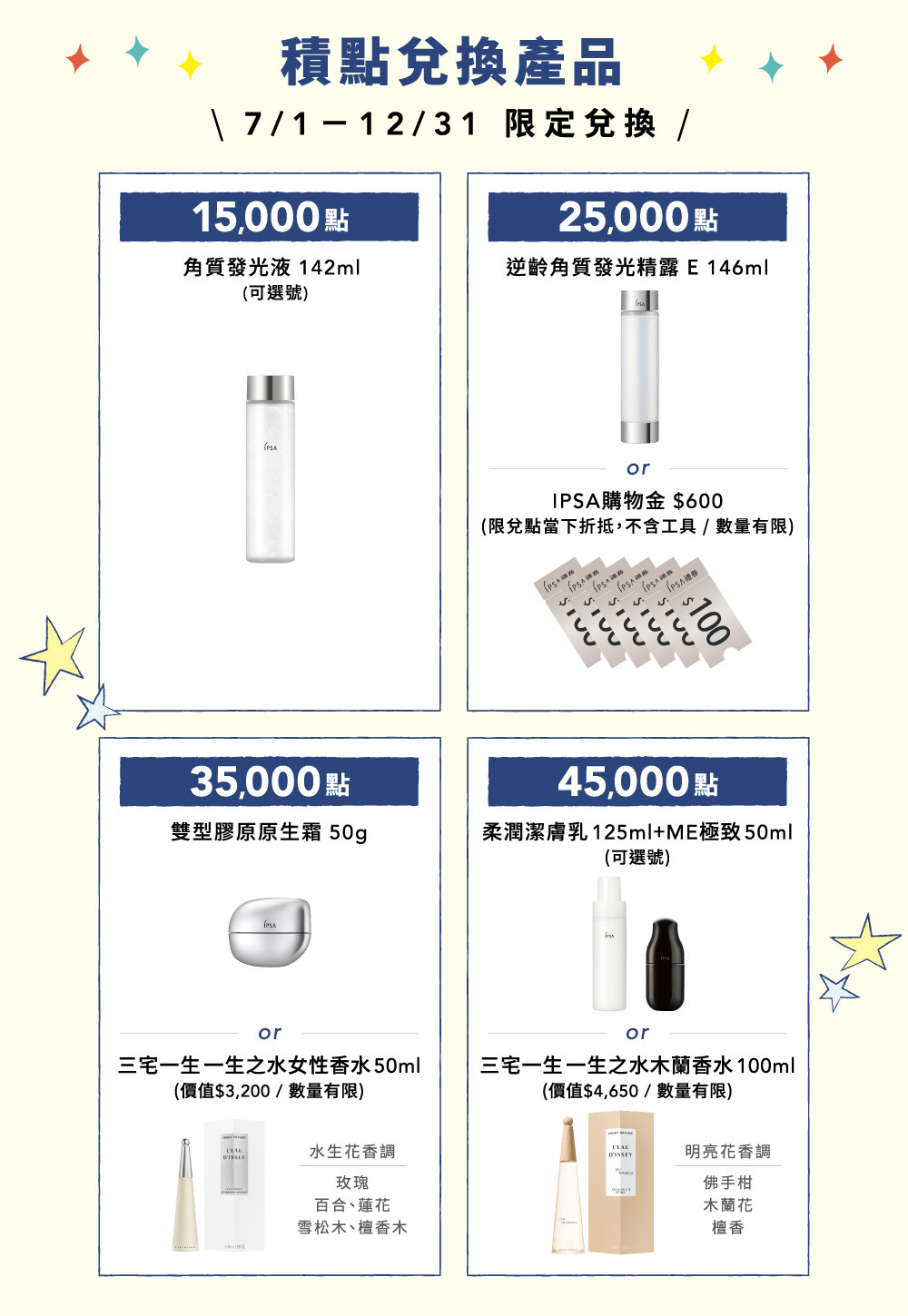 積點兌換產品